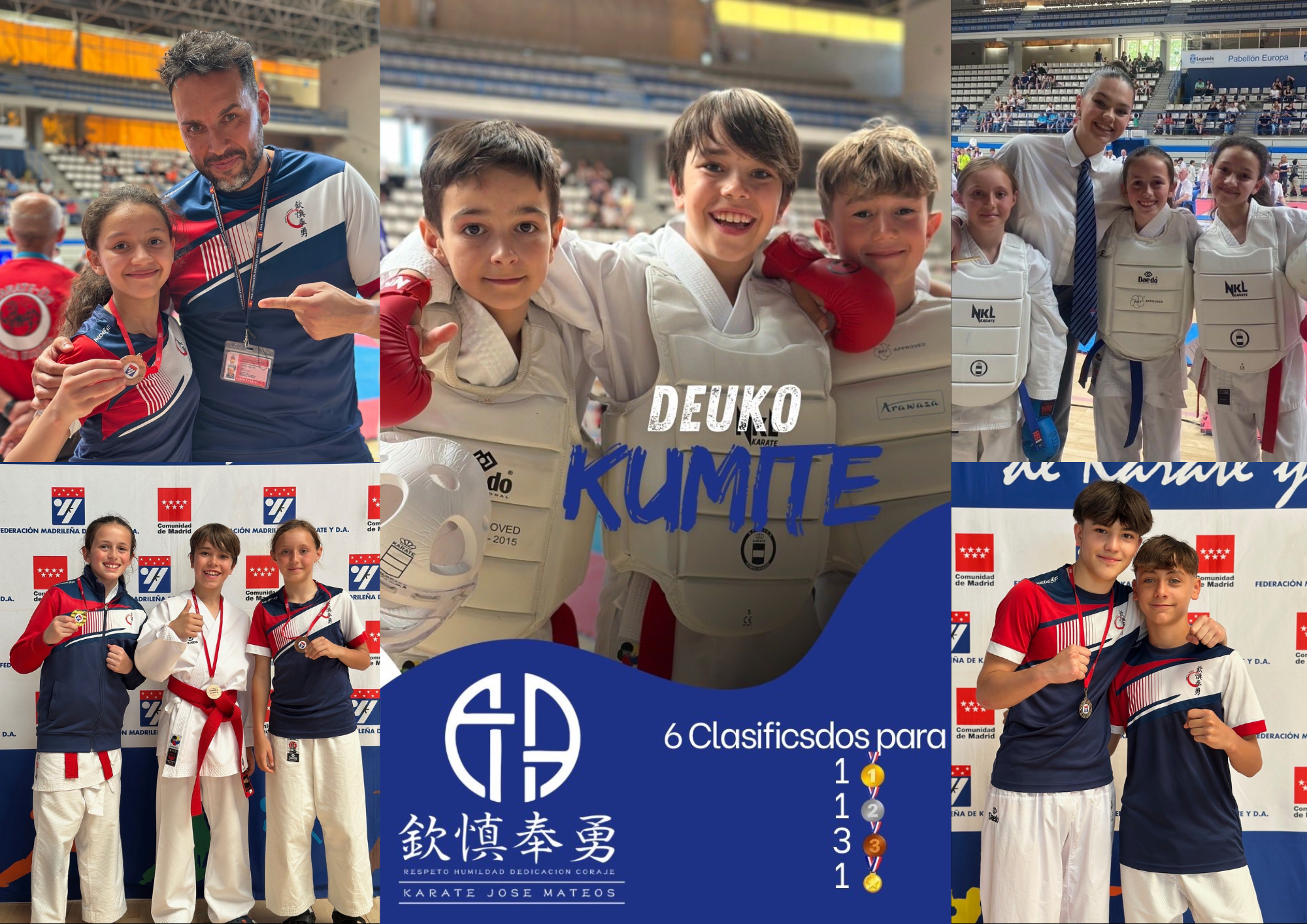 Enhorabuena a nuestros karatecas pardillanos del Club Karate José Mateos en las semifinales autonómicas del Deporte Infantil